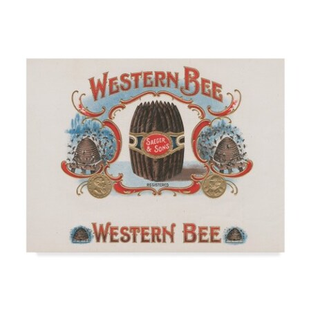 Trademark Fine Art Art Of The Cigar 'Western Bee' Canvas Art, 24x32 ALI38883-C2432GG